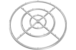 Stanbroil 30" High Flame Round Jet Burner Ring for Natural or Propane...