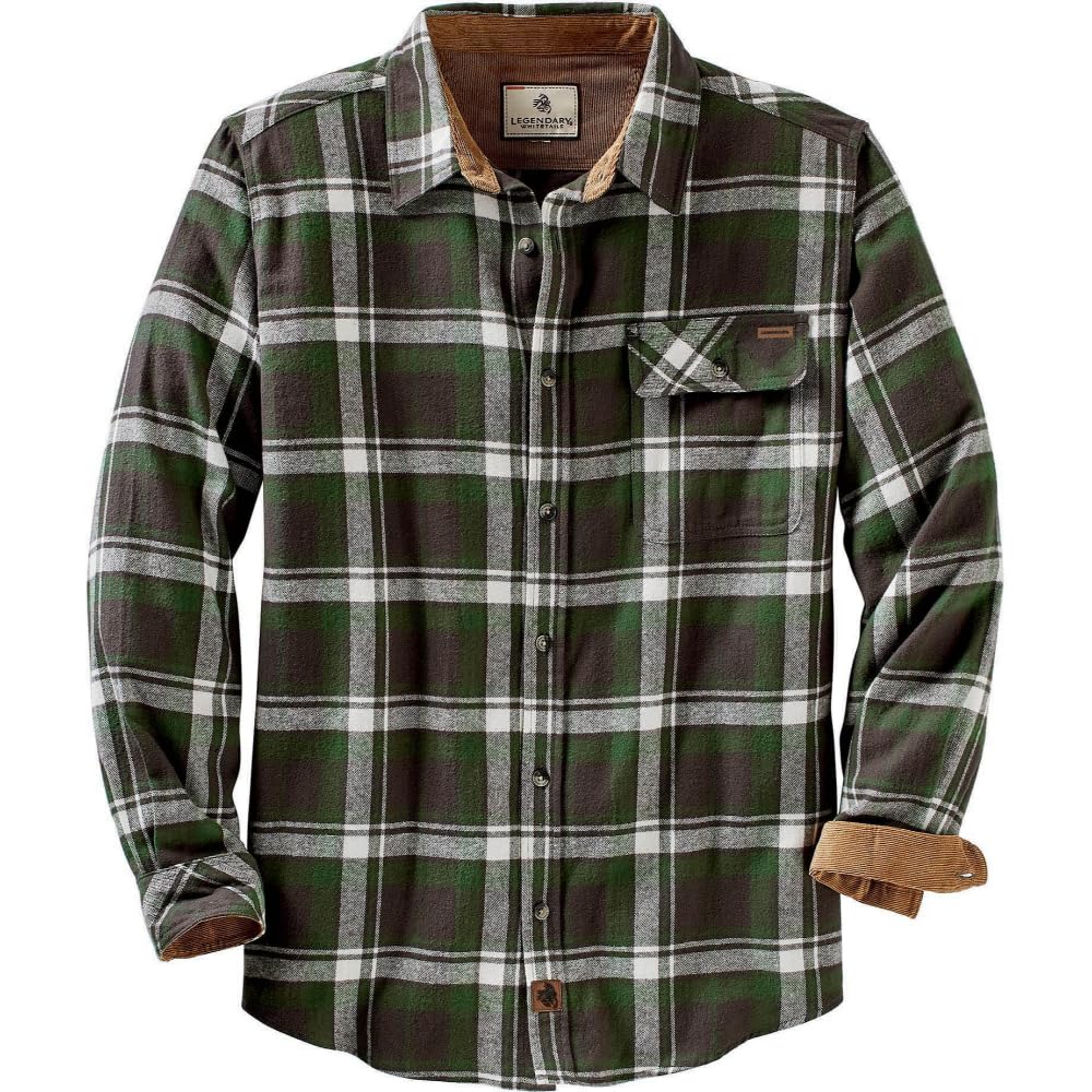 Legendary Whitetails Men's Buck Camp Flannel Shirt Button Down Shirt