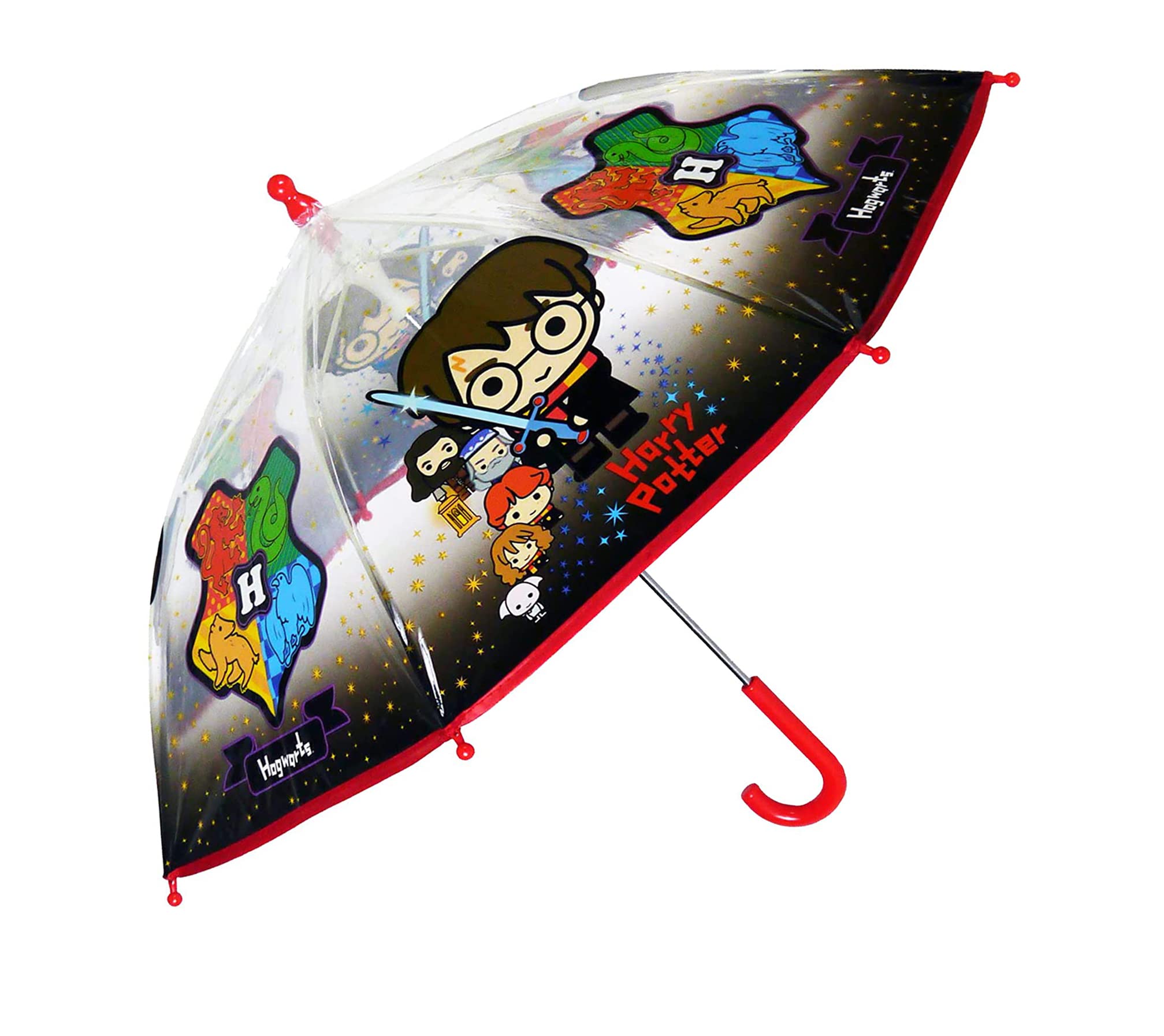 Characteroutlet Colored Pattern Harry Potter Hogwarts Poe Children's Character Folding Umbrella School