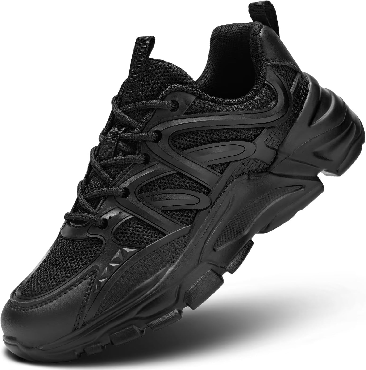 all black running sneakers for women