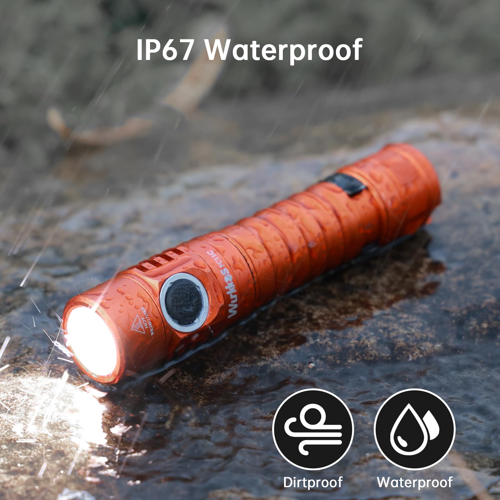 Amazon.co.jp: Wurkkos FC11 充電式USB Cポケット懐中電灯 最大1300