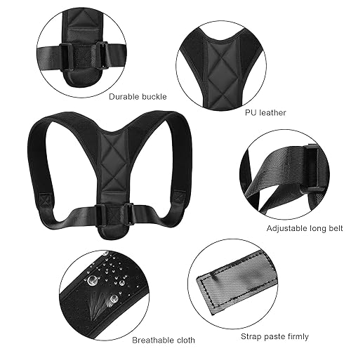 Miniatura 3 de ASTER - Corrector de postura para mujeres y hombres para apoyo de espalda, soporte de hombro para alivio del dolor de espalda, soporte de espalda