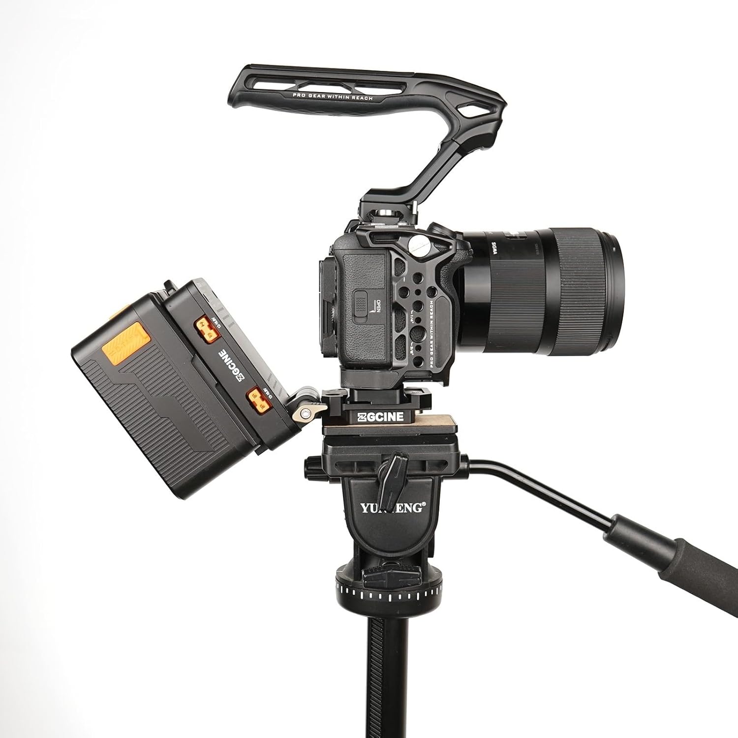 ZGCINE V Mount Plate VM-VP4 with Arca-Swiss Quick Release, Foldable VMount for ZGCINE NEEWER SMALLRIG V-Mount Battery, for Canon Sony Nikon Panasonic LUMIX Mirrorless, DSLR Camera,Tripod