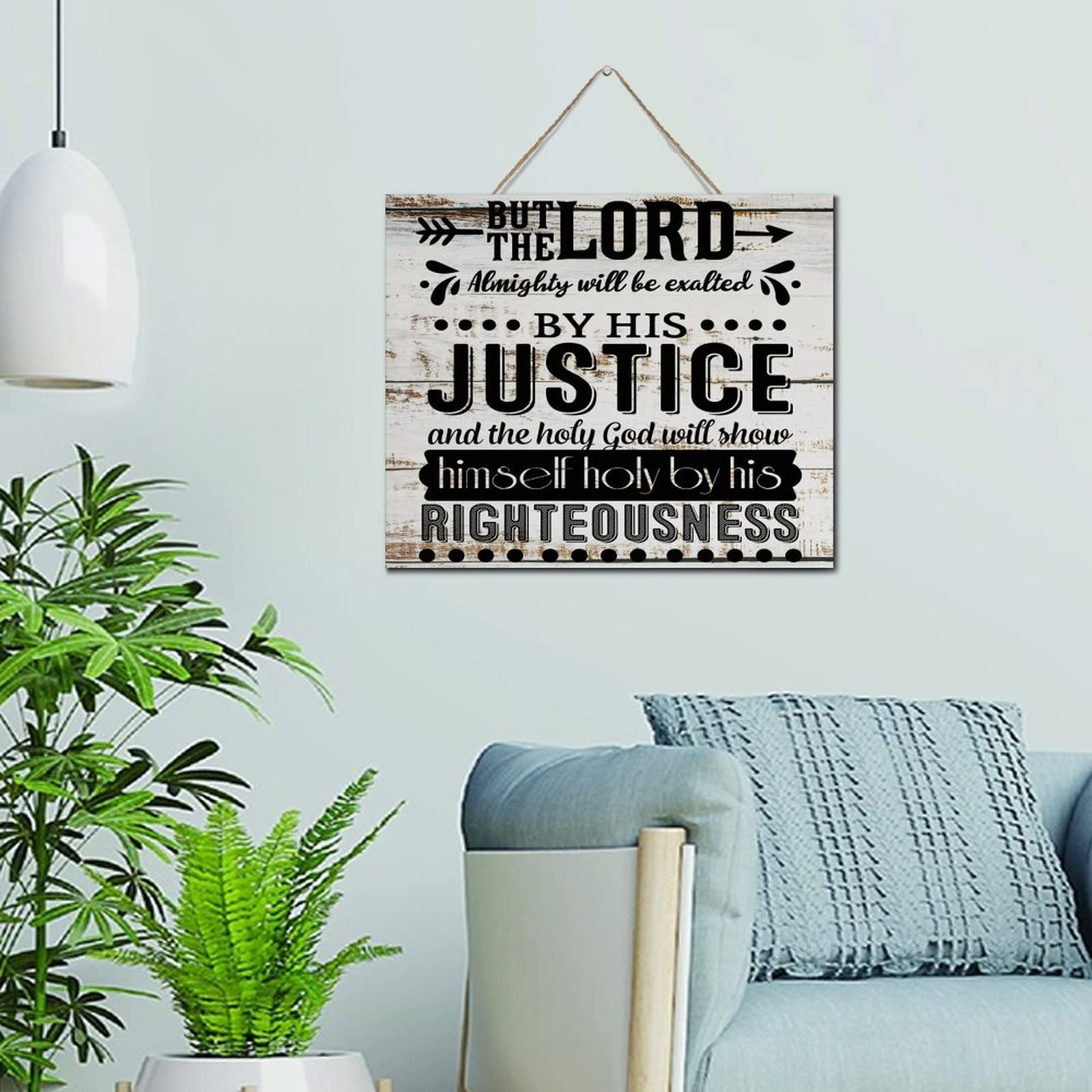 Plaque murale en bois noble dictons chretiens decoration interieure