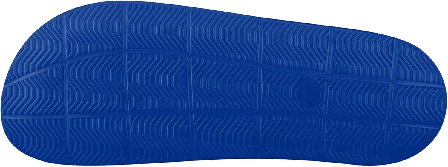 FOCO MLB Men's Officially Licensed Sports Slippers Primary Logo Team Color Stripe Molded Baseball Slides