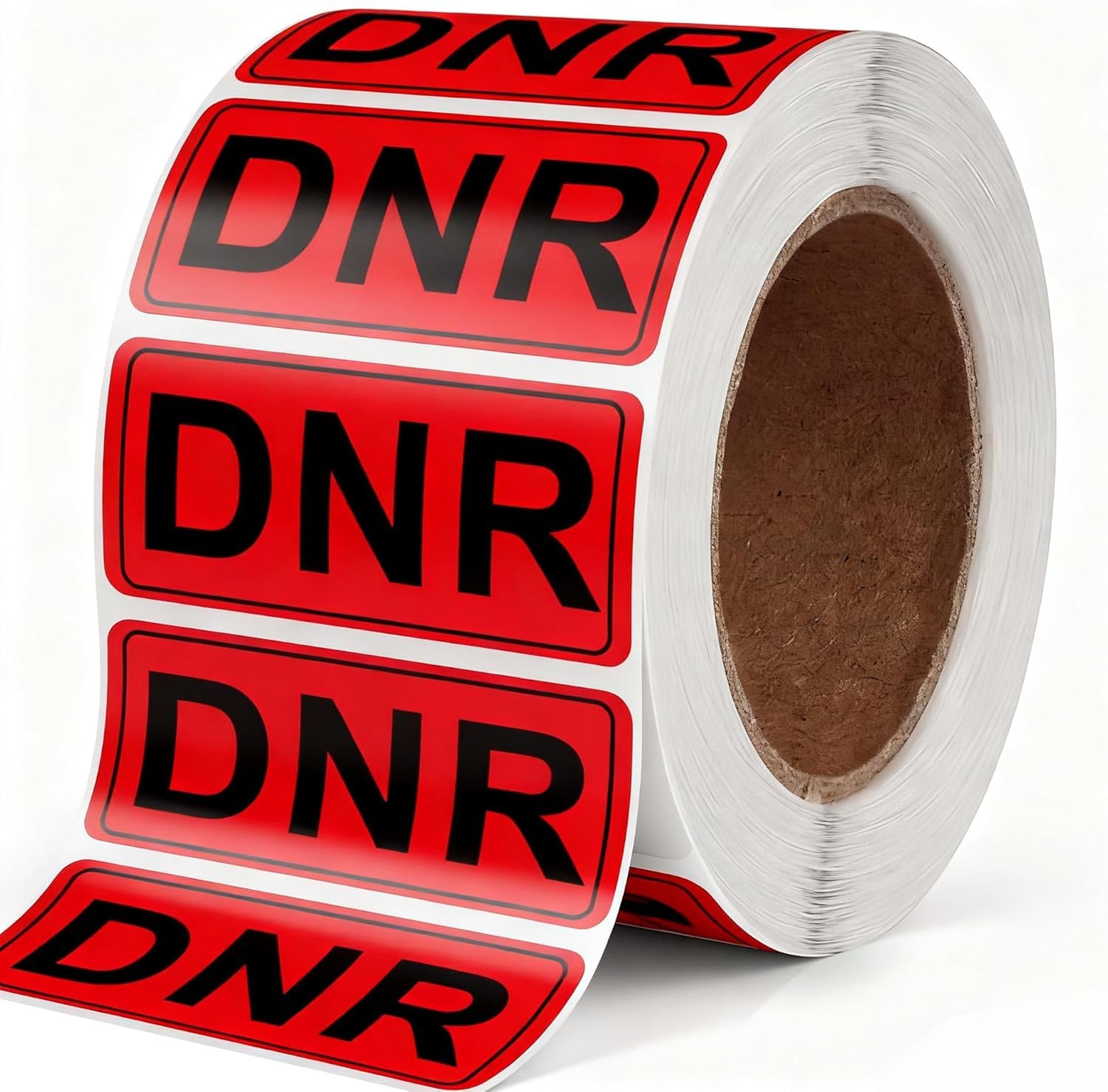 DNR Sticker Labels DO NOT RESUSCITATE for Medical, Veterinarians, 1x2 Inch 500 Pcs/Roll