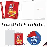 Vista 6 de The Best Card Company Paquete variado de 10 tarjetas de felicitación de Navidad con sobres, surtido navideño de humor para hombres y mujeres