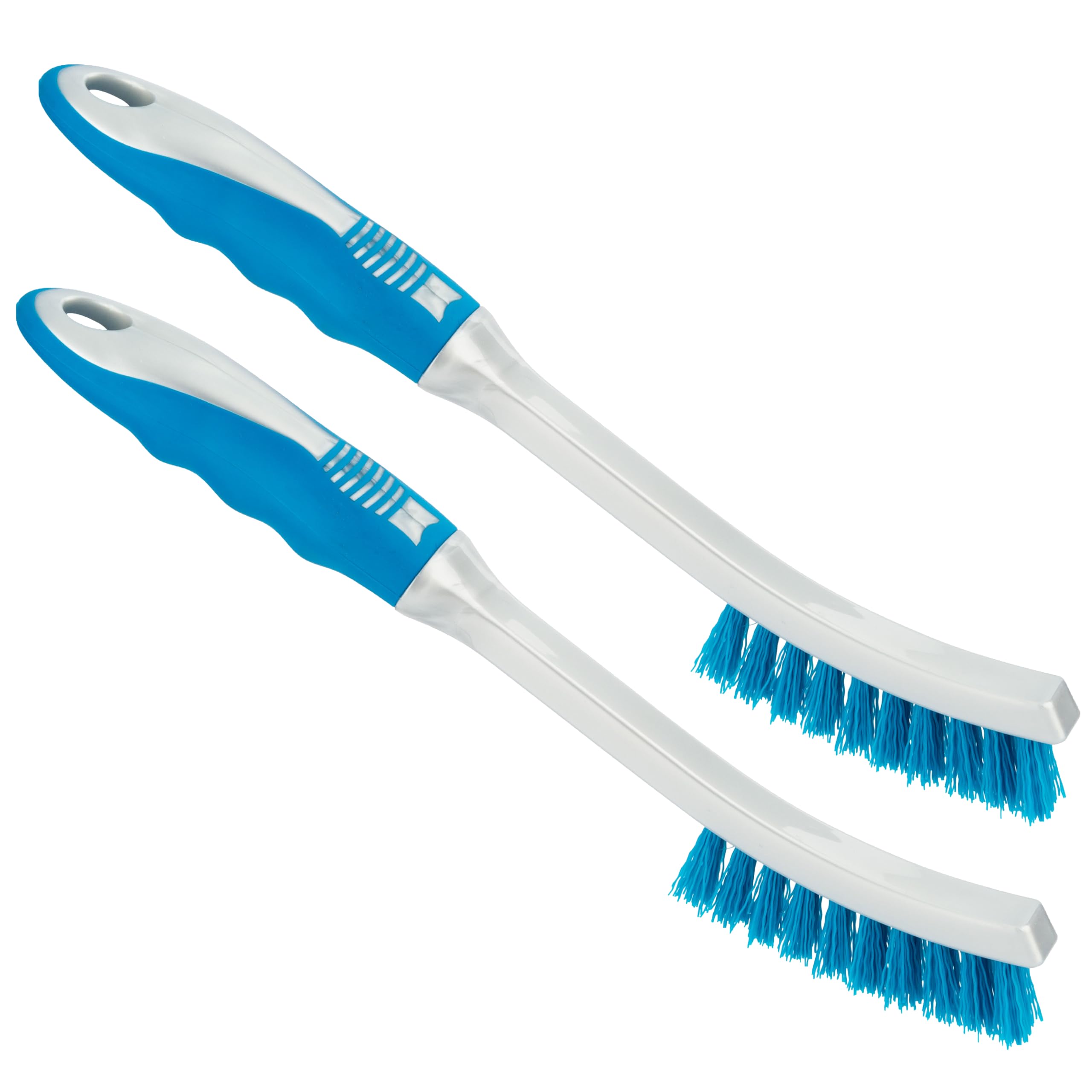 Homeshopa.com Pack Of 2 Homeshopa Grout Tile Brush, 2 Pack Plastic Small Narrow Grout Cleaning Brush To Remove Mould Dirt And Grime Mildew, Tile Scrub Brush With Stiff Bristles, Multifunction Kitchen Bathroom Cleaning