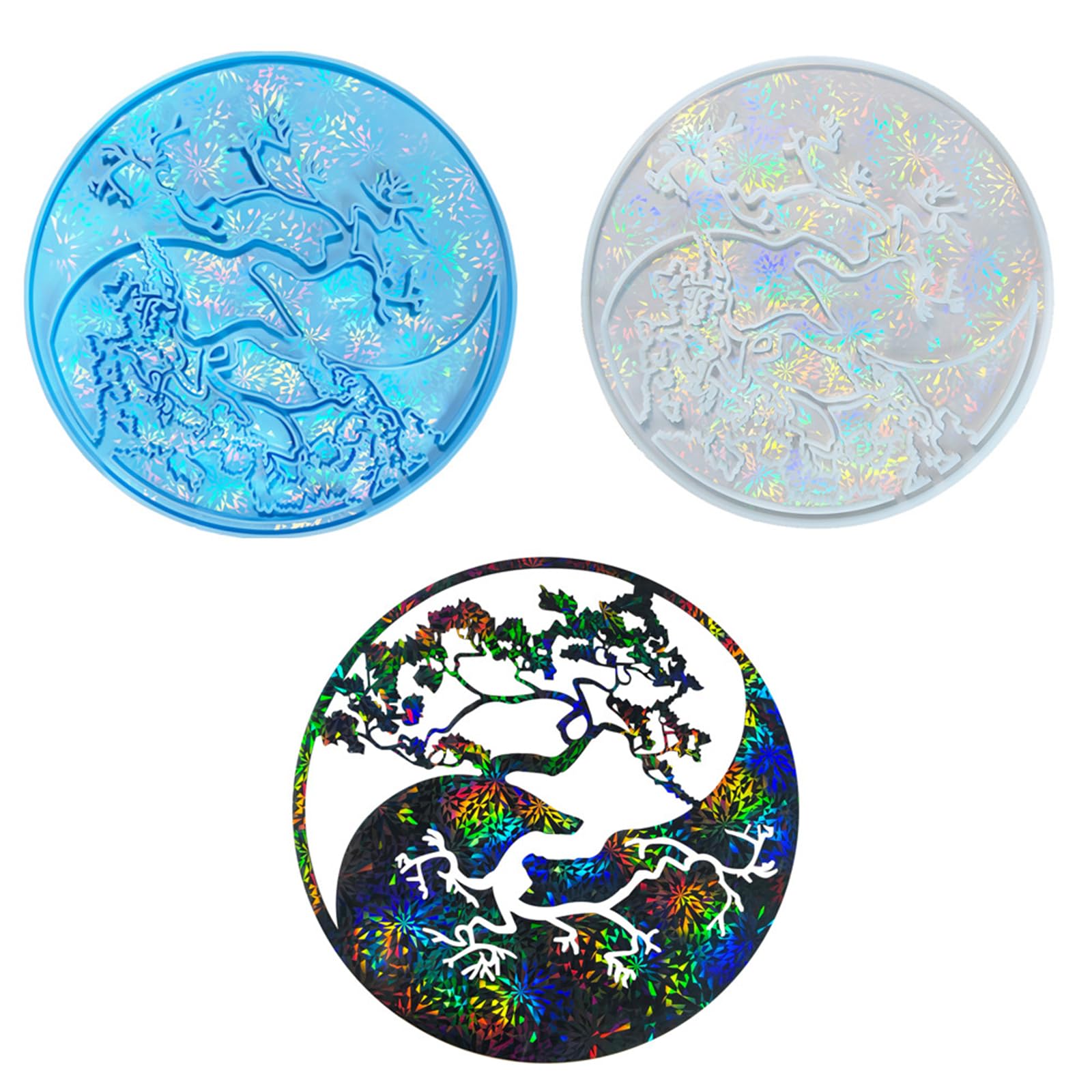 Grand et Sun Moules en résine époxy pour pendentifs créatifs en silicone pour tentures murales et décorations de bureau Soleil et moules