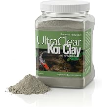 Koi Clay Supplement 4lbs | Calcium & Trace Minerals for Koi Fish Health, Color & Scale Development | Natural Bentonite Montmorillonite Pond Clay | Safe for Fish, Plants & Wildlife | Made in USA