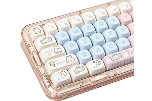 Pink PBT Keycaps MOA Profile: Cute 139-Key Milk Candy Rabbit Keycap Set