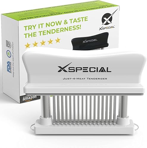 Herramienta ablandadora de carne de cocina fácil de usar y limpiar 48 cuchillas de acero inoxidable no más martillos o mazos