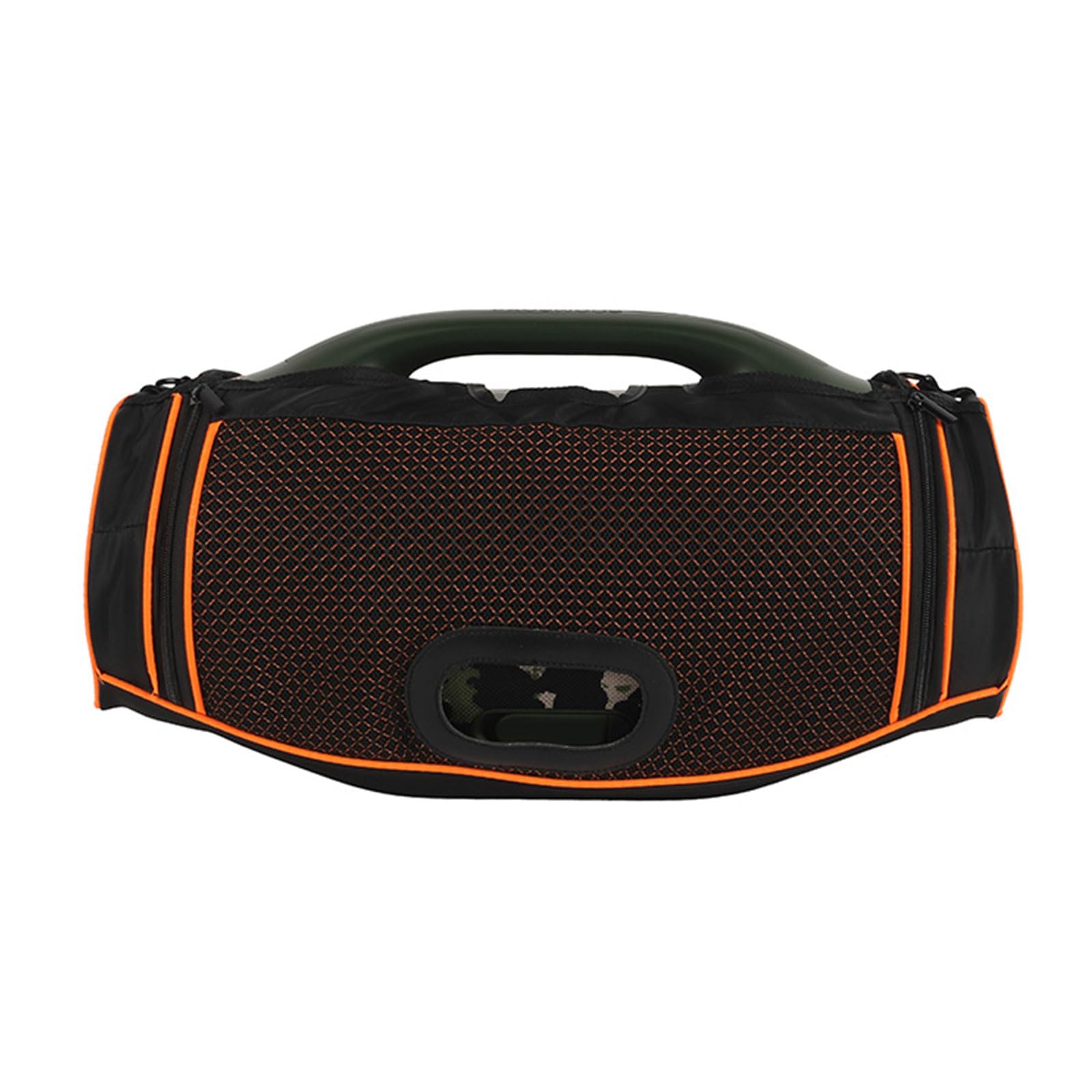 3. Custodia da viaggio per boombox 4 altoparlanti, resistente ai graffi, borsa a rete con spallacci staccabili, borsa impermeabile