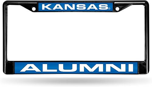 Miniatura 291 de Rico Industries NCAA Black Laser Cut Chrome Frame 12" x 6" Black Laser Cut Chrome Frame - Car/Truck/SUV Automobile Accessory