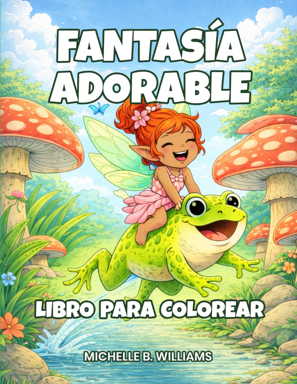 Libro para colorear: personajes fantásticos adorables