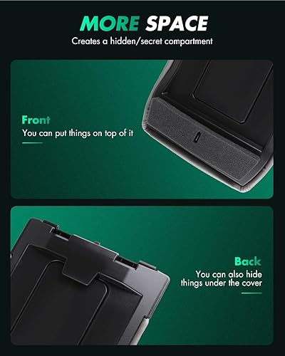 Miniatura 5 de SCITOO Juego de tapa de repuesto para consola para GMC Sierra Chevrolet Silverado 2001 a 2007