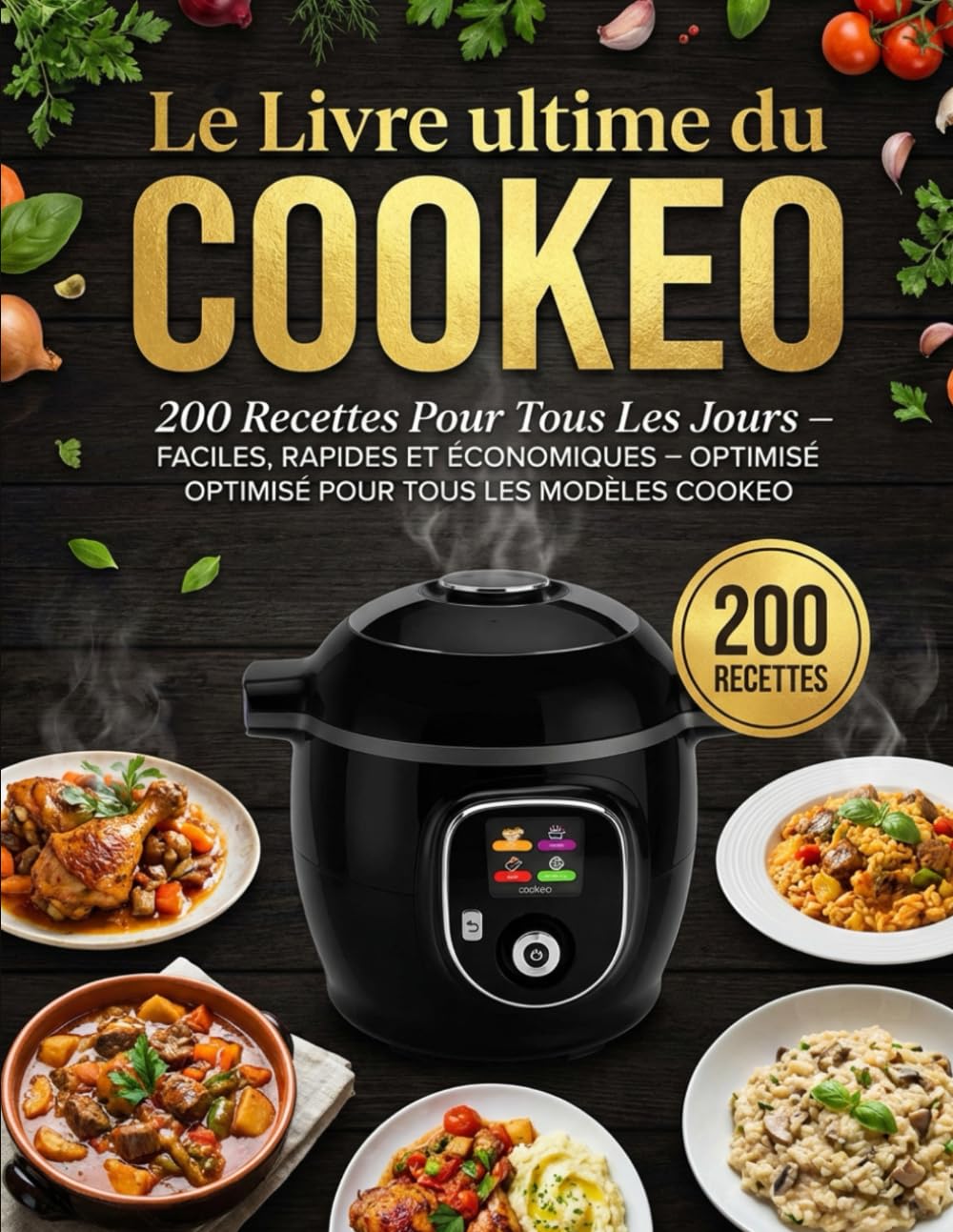 Le Livre Ultime du Cookeo : 200 Recettes Pour Tous Les Jours – Faciles, Rapides et Économiques – Optimisé Pour Tous Les Modèles Cookeo