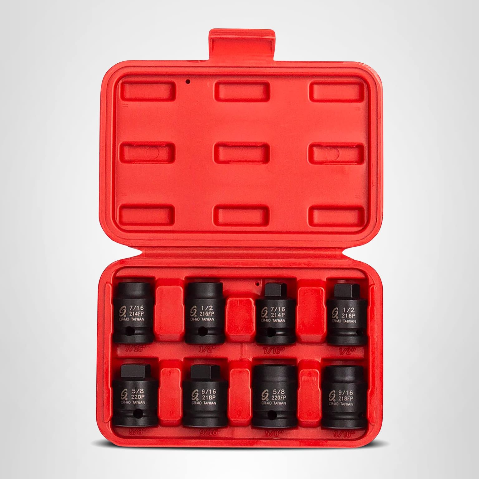 Sunex Tools 8-Piece CR-MO Steel Socket Set, 1/2-Inch Drive, Pipe