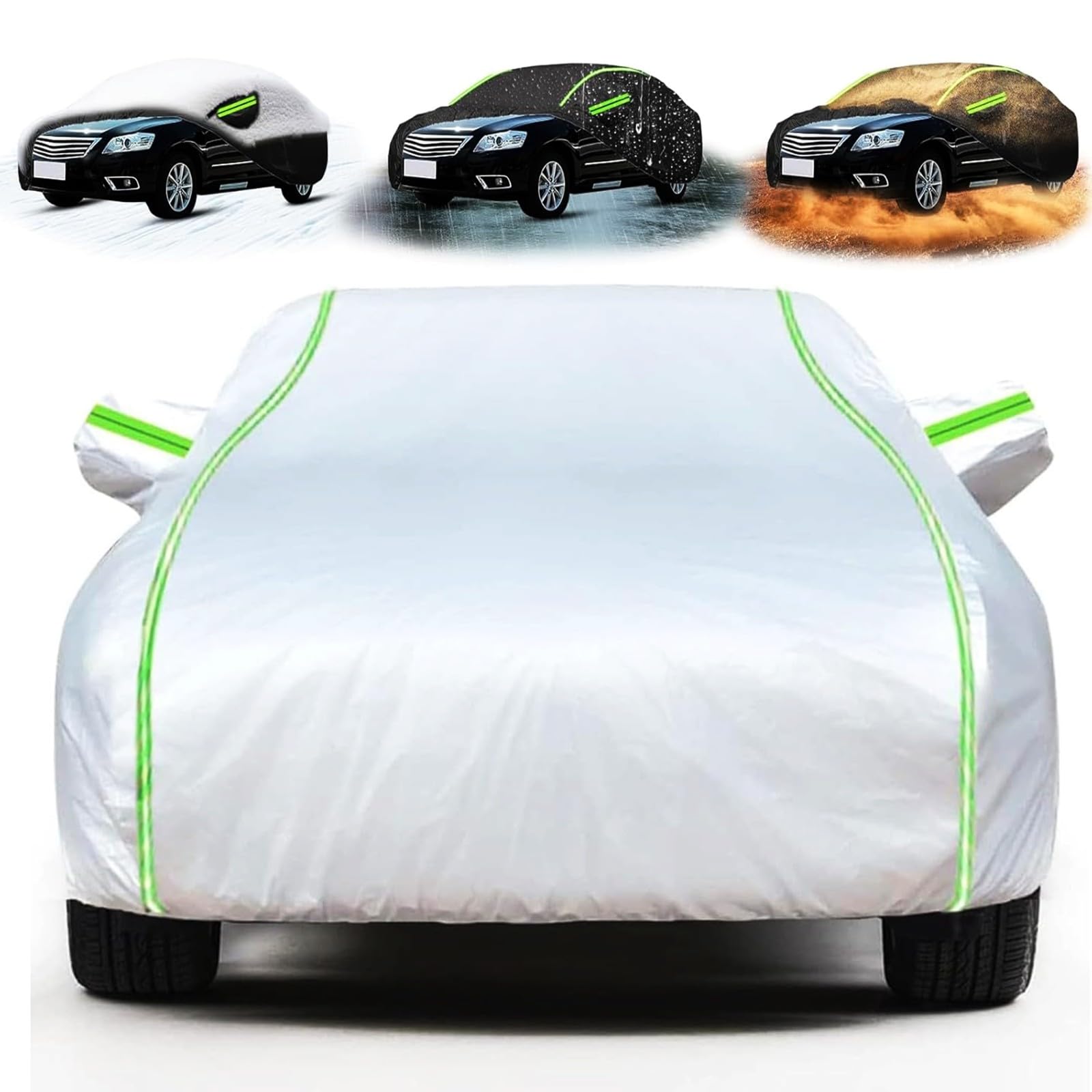 Funda Coche Exterior para Volkswage T-Cross,Funda Coche Impermeable Transpirable,Sol Y Lluvia para Todas Las Estaciones