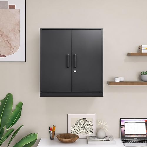 Vista 31 de LUCYPAL Armario de almacenamiento de metal con puertas de bloqueo, gabinete de metal de 72 pulgadas de alto con 4 estantes ajustables, armario alto