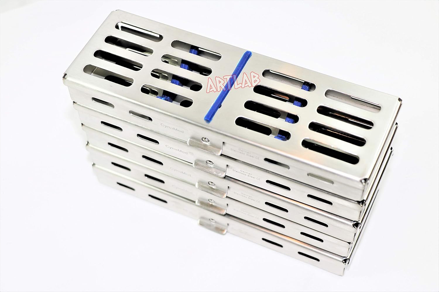 5 Sterilization Racks for 5 Instruments with Removable Silicone for Easy Cleaning (CYNAMED)