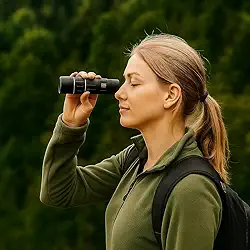 Monóculo Profissional 16x52 Telescópio Tático - Lente 52mm, Alcance 8 km, Compacto e Resistente para Observação e Airsoft