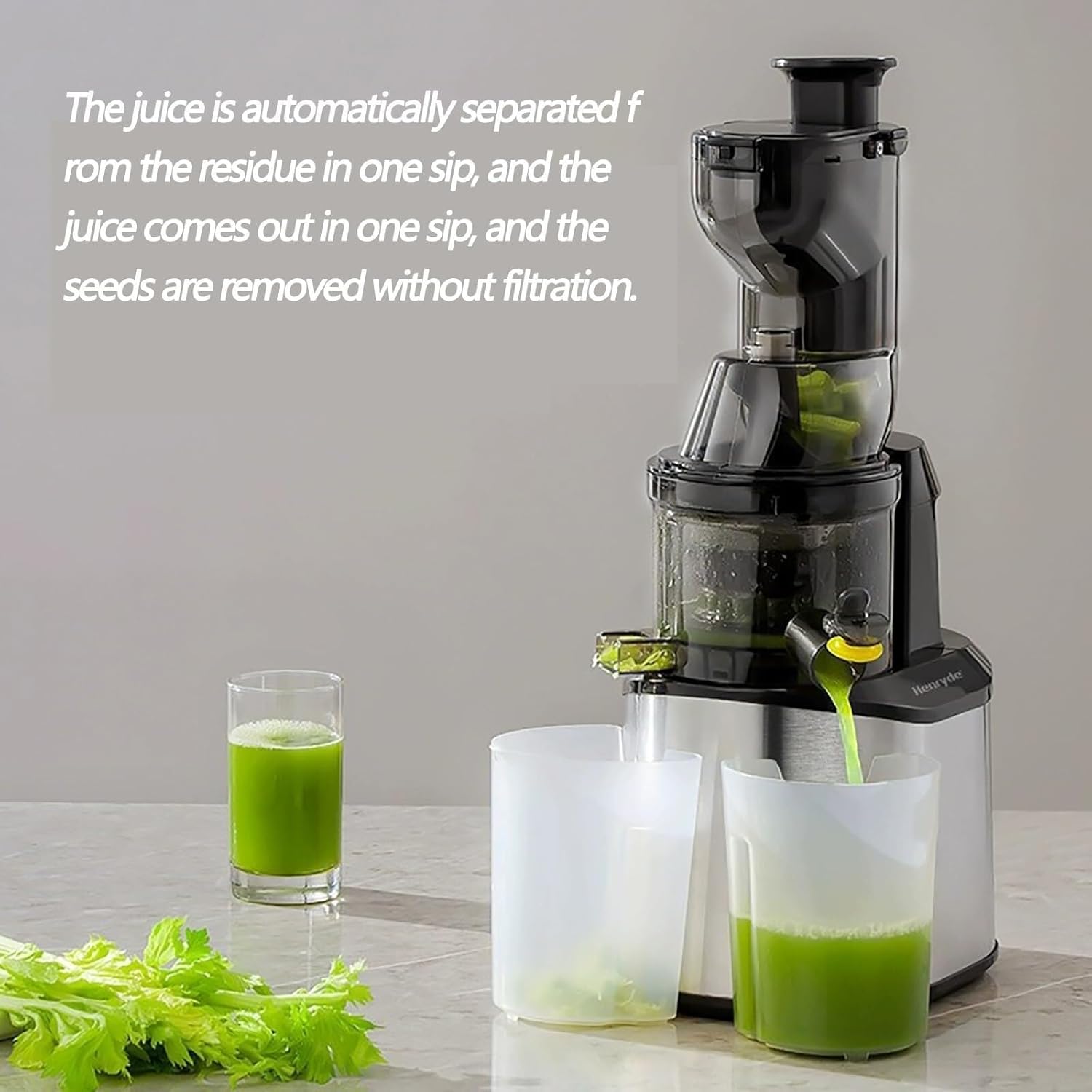 Portable Pomace Separation Juicer, Cold Press, Centrifugal, Fruit Vegetable Juice Extractor