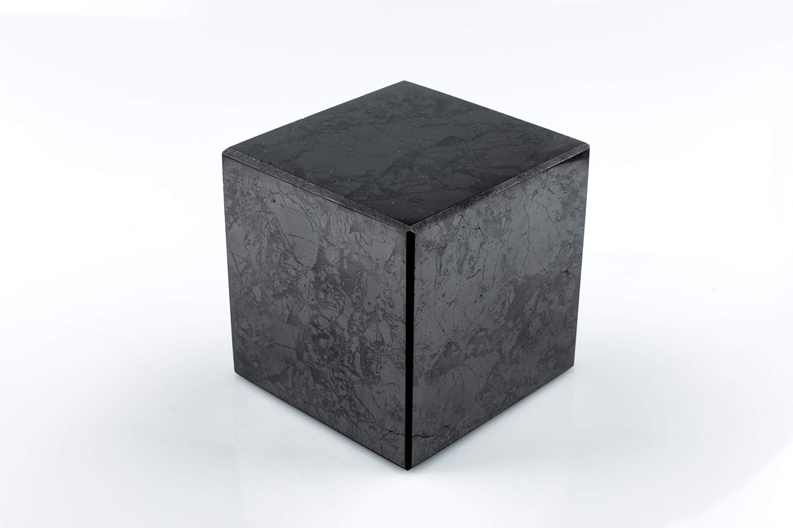 Cube en Pierre de Shungite Polie 10 cm | Pierre de Carélie