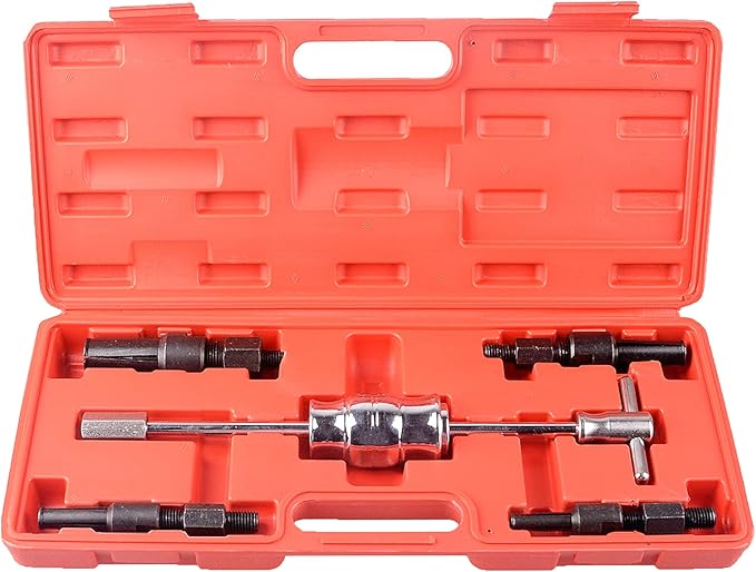 DAYUAN 5pc Slide Hammer Bearing Puller Set, 940g Carbon Steel Medium