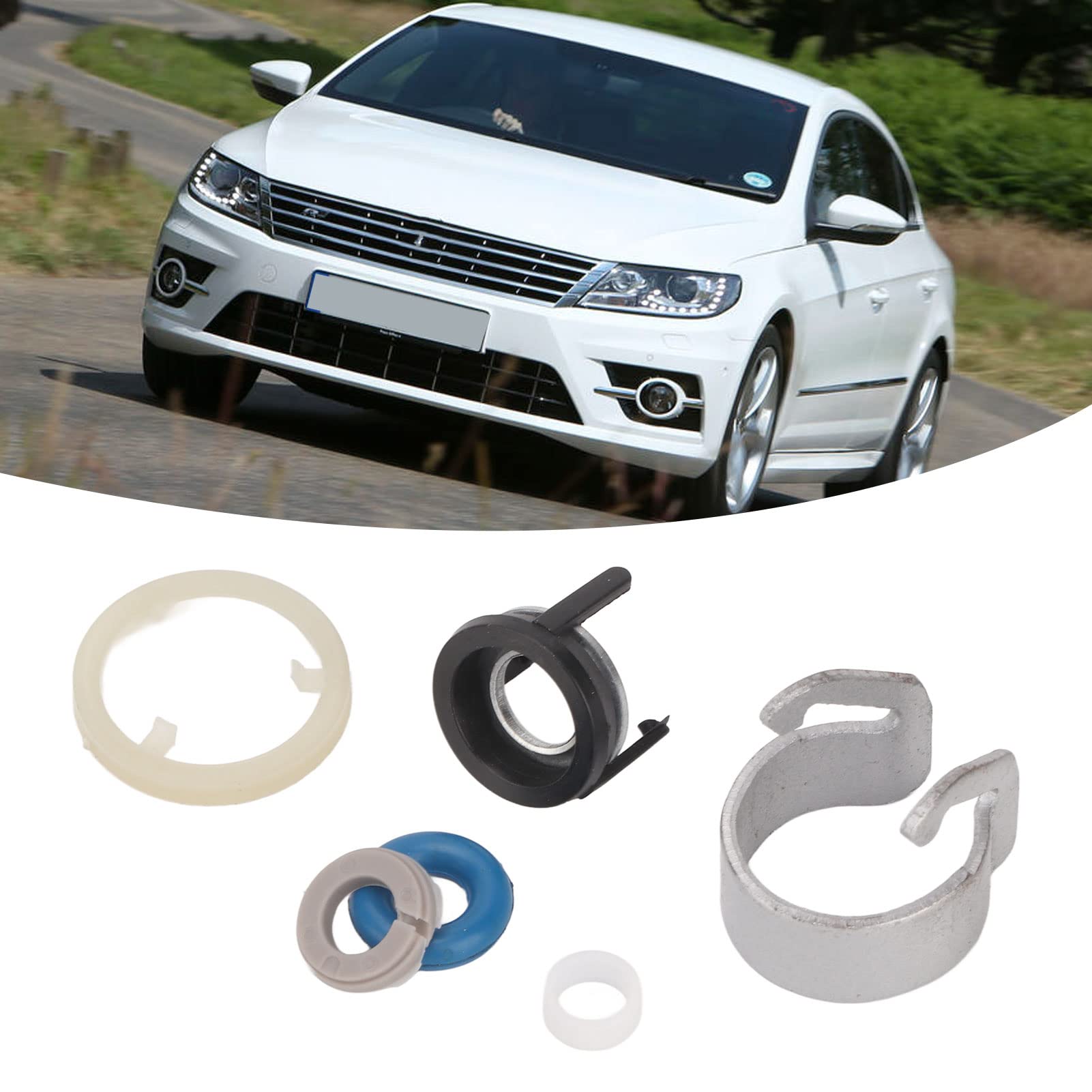 Iniettore di Carburante per Auto Kit di Riparazione 4 Set Guarnizioni Iniettori di Carburante Kit di Riparazione O Ring Gomma Metallo 06H998907B Sostituzione per S5 S4