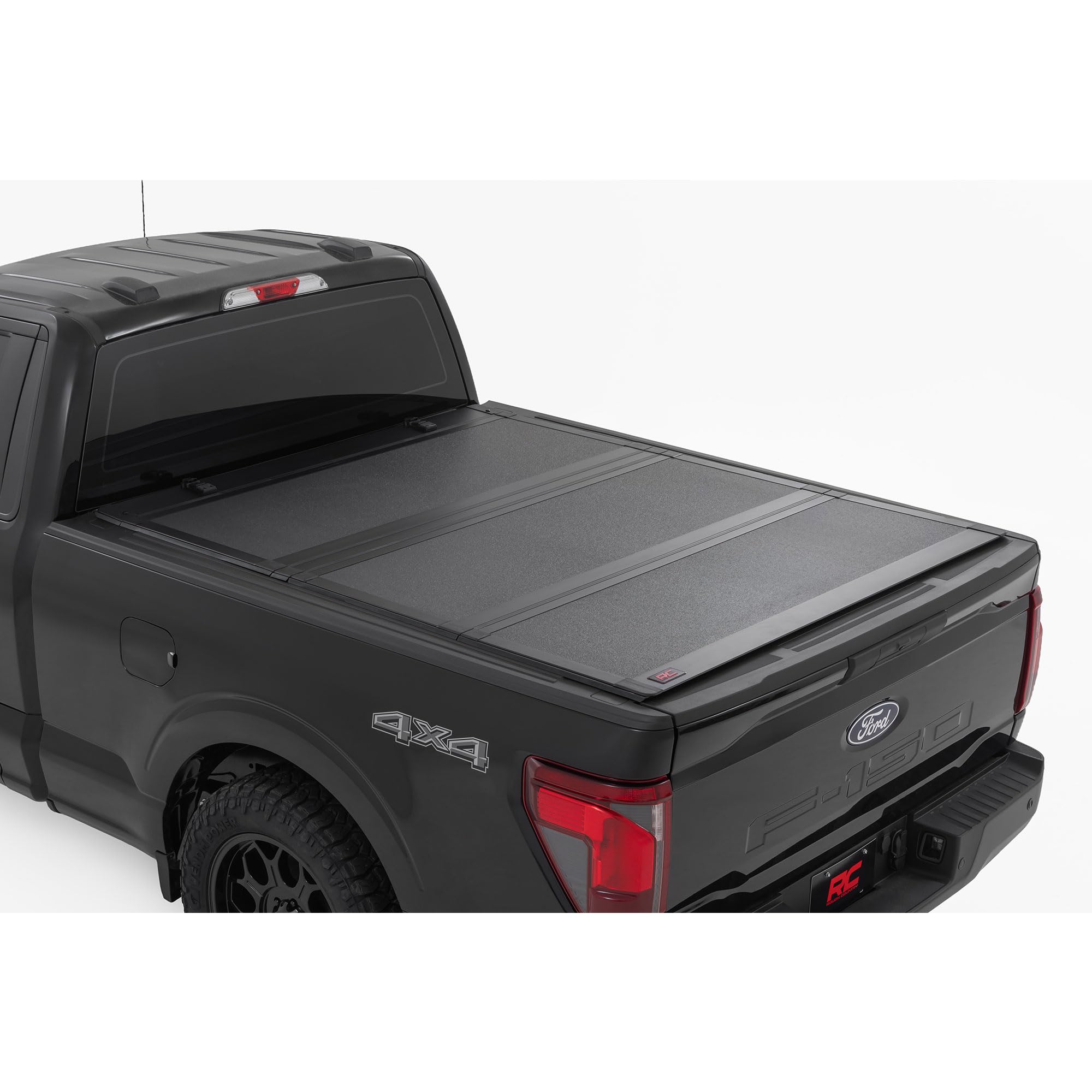Rough Country Hard Tri-Fold Tonneau Cover for Ford F-150
