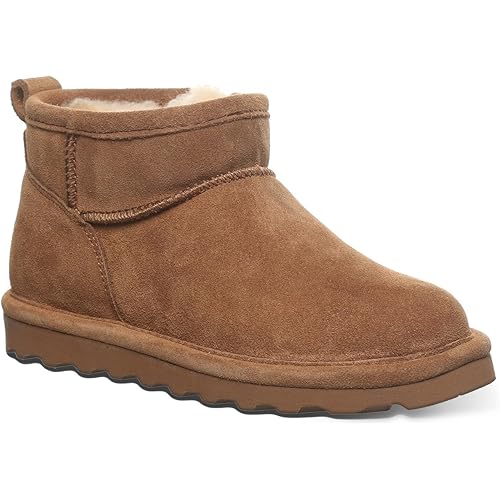BEARPAW Shorty Youth Ankle Boot | Comfortable & Durable Slip On Winter Boot for Kids | Multiple Colors & Sizes