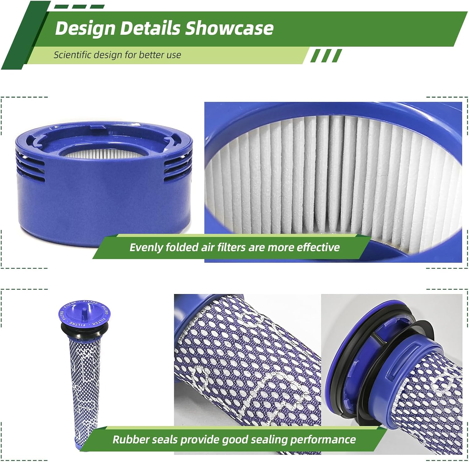 6 Pack Dyson Filter Replacement, Vacuum Filter image 4