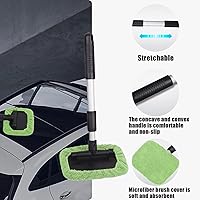 Vista 4 de Limpiaparabrisas Limpiador de Cristales de Coche, Herramienta de Limpieza de Parabrisas de Coche, Limpiador de Ventanas de Coche de Microfibra