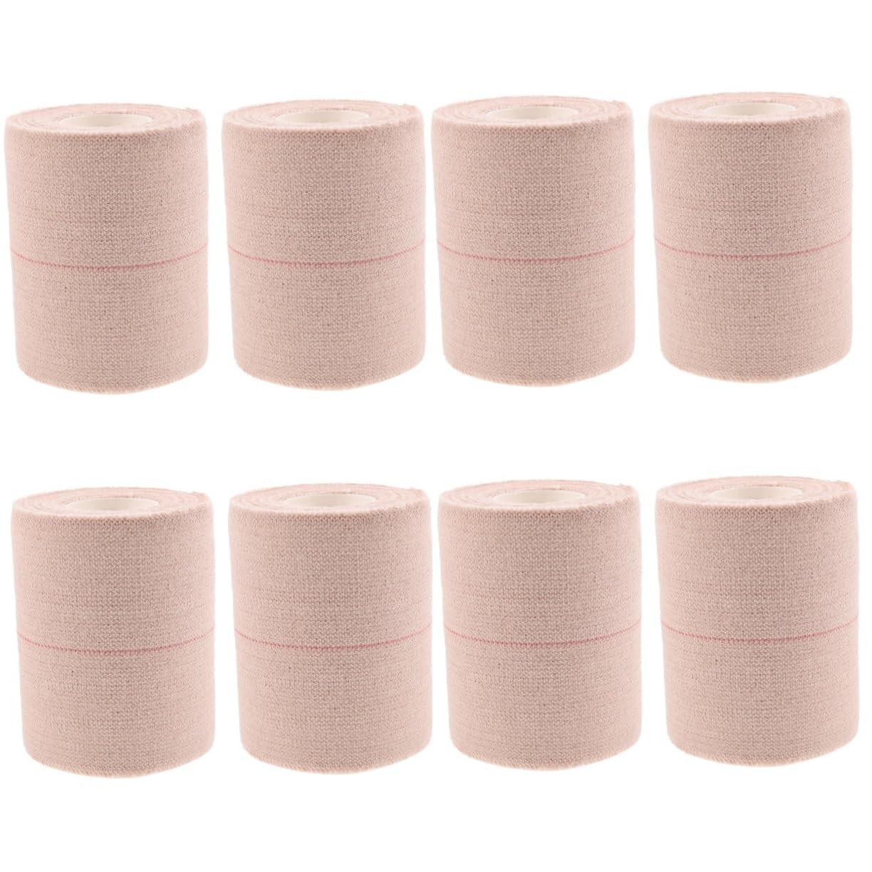 PACKOVE 8rollos Cinta Adhesiva Elástica Autoadhesiva Vendas Flexibles y Transpirables Para Soporte Lesiones Deportivas y Cuidados Médicos