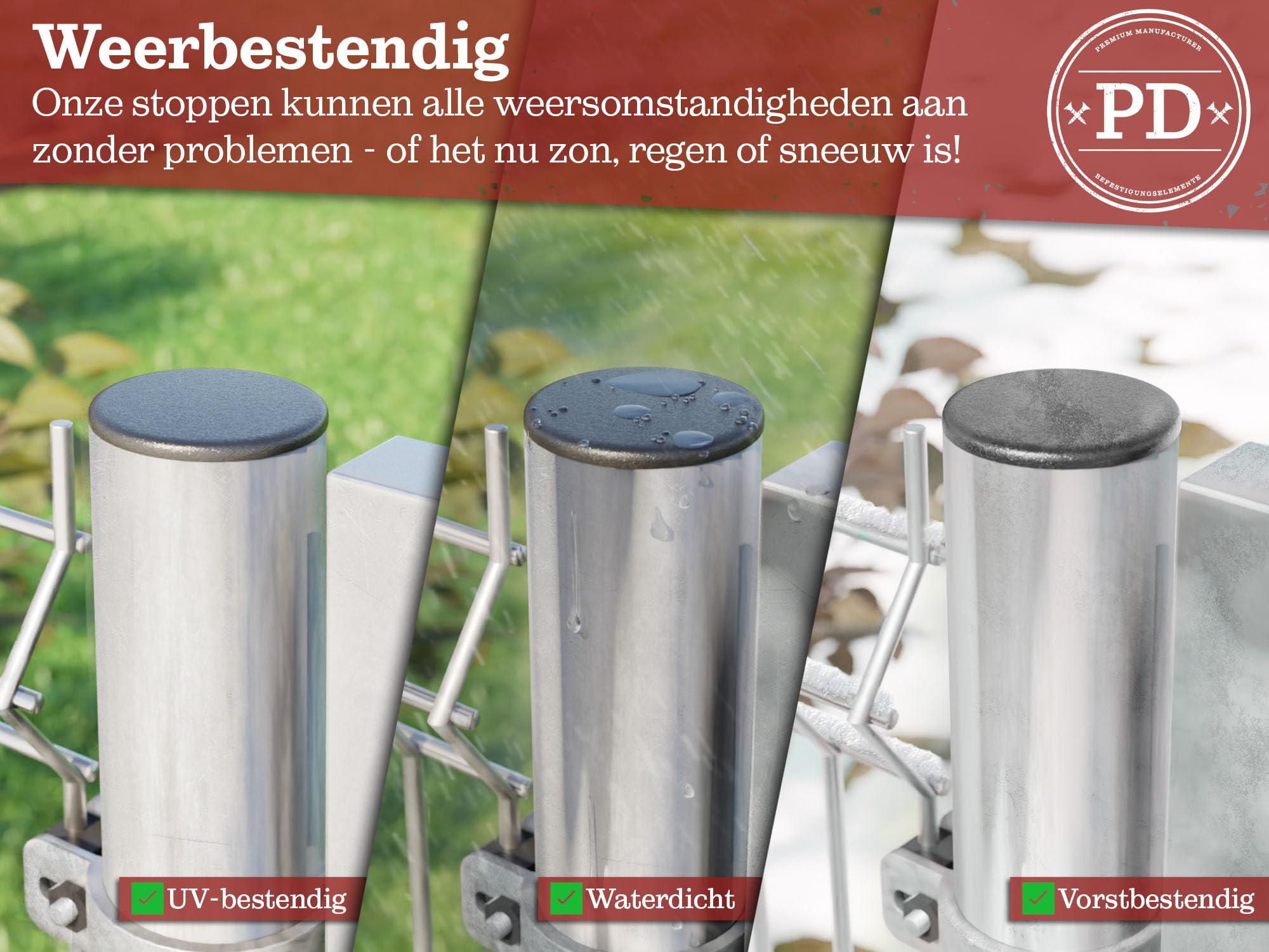PD® Lamellenpluggen 30x20 mm voor vierkante buis - Eindkappen van PE