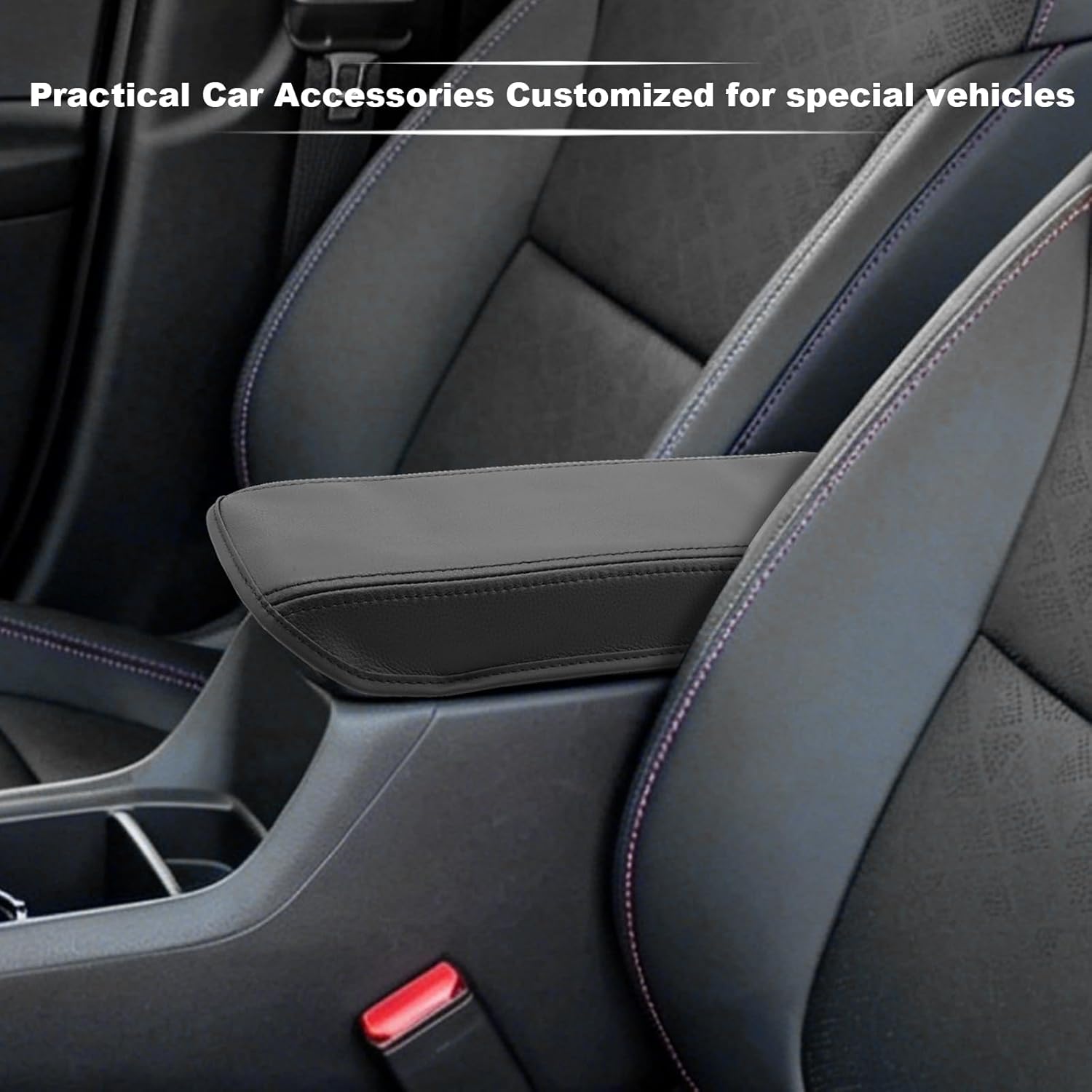 YEE PIN 2027 Bolt Armrest Cover Center Console Cover for 2027 Chevy Bolt LT/RS Middle Console Cover Arm Rest Cover Full Protection for 2027 Chevy Bolt Accessories Microfiber Leather-Waterproof