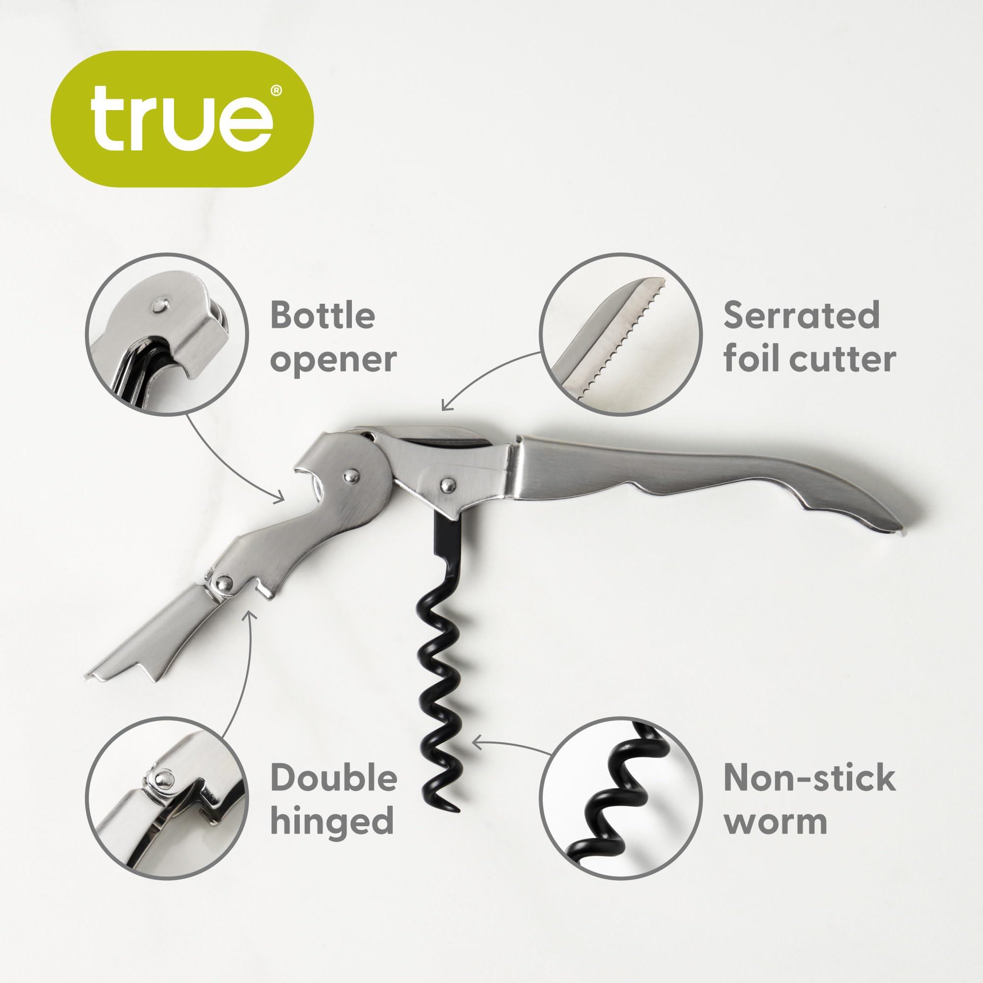 True Truetap Wine Opener - Stainless Steel -2