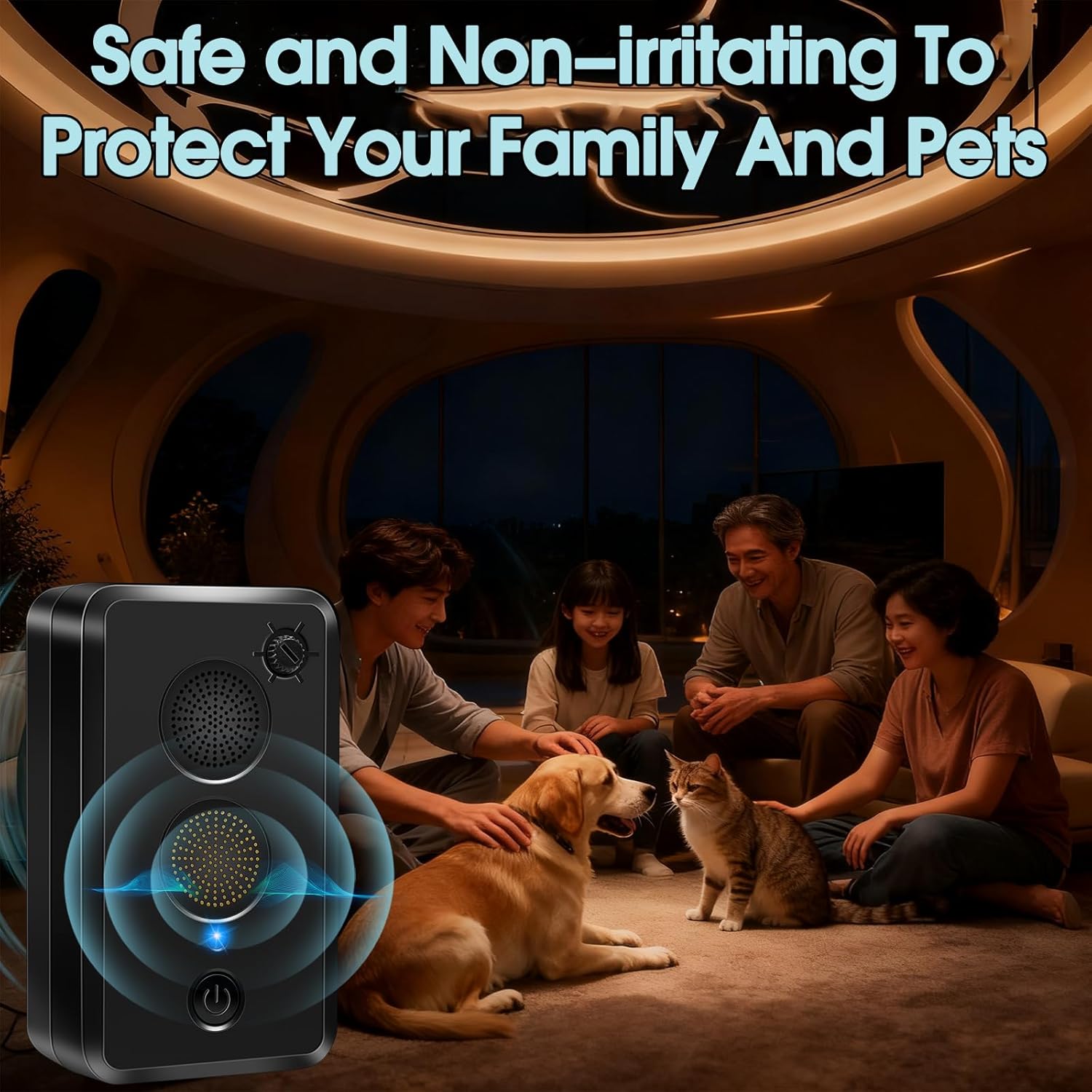 2 Pack Ultrasonic Bat Repellent for Attic Garage Adjustable Frequency Indoor and Bat Fortress Mini Repeller USB Rechargeable,Suitable for Bats Repellent for Attic for Home, Garage, Warehouse