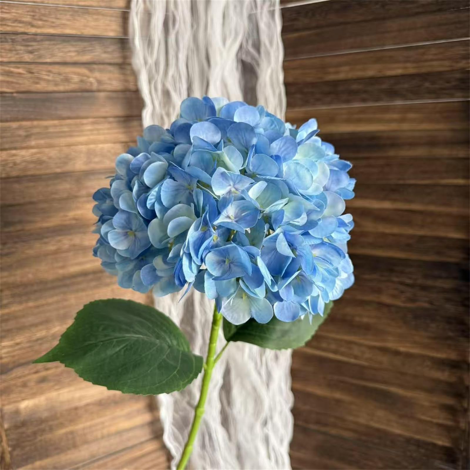 Uck-Kit Blue 10Pcs Outdoor Artificial Hydrangea Flowers, Simulation Artificial Flower, Faux Hydrangea Flowers, Flowers Hydrangea Artificial Flowers For Bouquet Table Centerpieces Indoor,