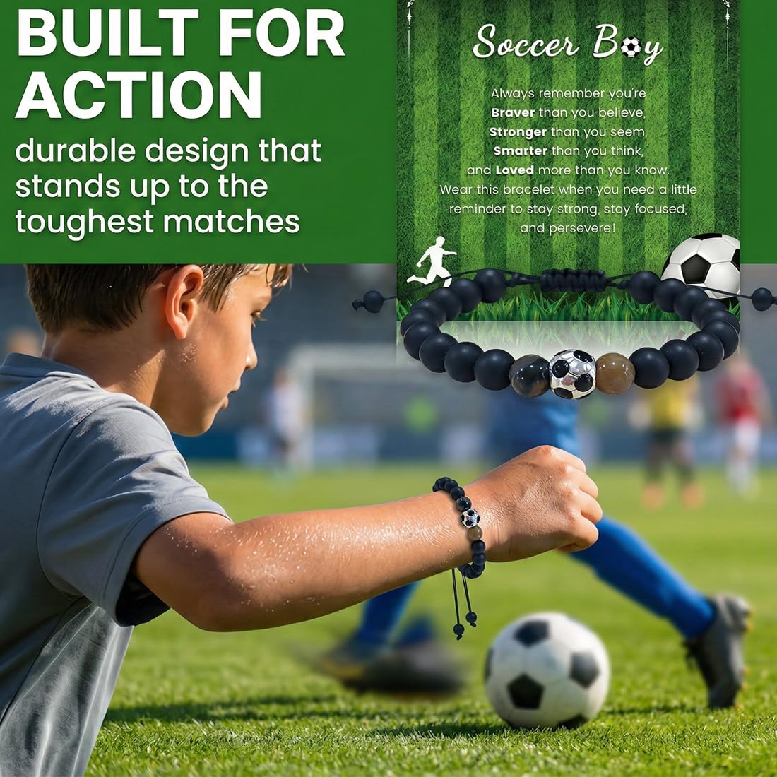 Futbol Pulsera de Regalos Regalos Futbol Niños Regalos de Futbol para Niños Cumpleaños 8-12 Años Pulsera De Fútbol Regalos Chico Originales Jovenes Regalos Unisex