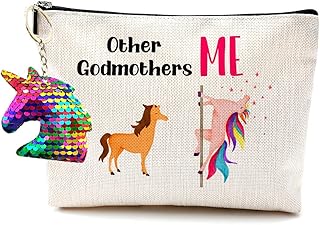 Godmother Gifts, Godmother Gifts, Godmother Makeup Bag, Birthday Gifts for Godmother- Goddaughter Gifts from Godmother Mothers Day Gifts for Godmother Announcement Proposal