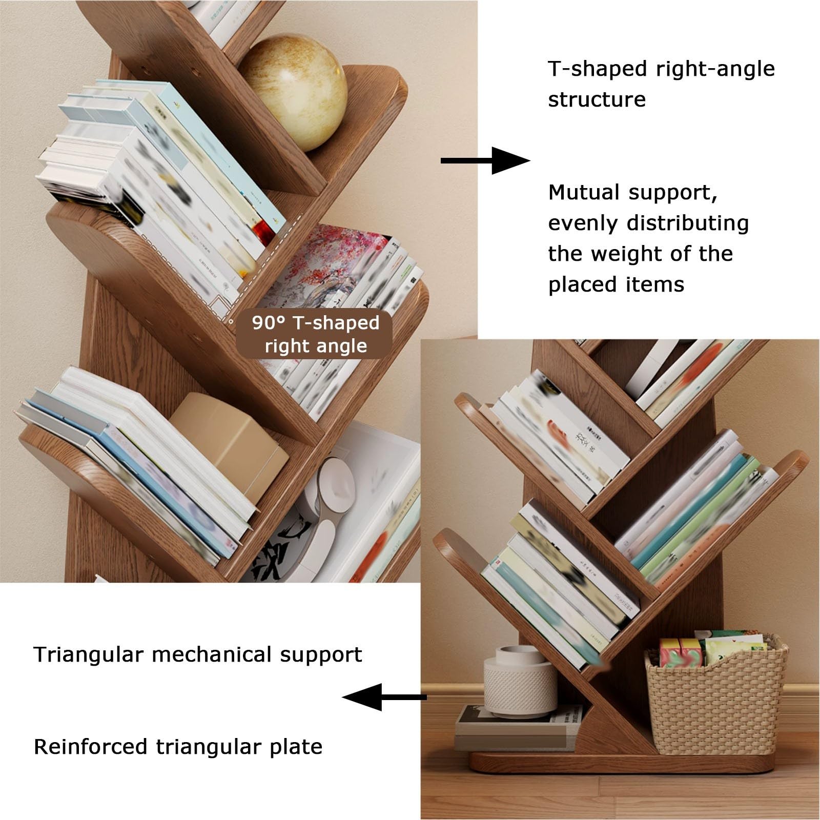 Libreria Creativa In Piedi, Libreria Ad Albero, Scaffali For Organizer