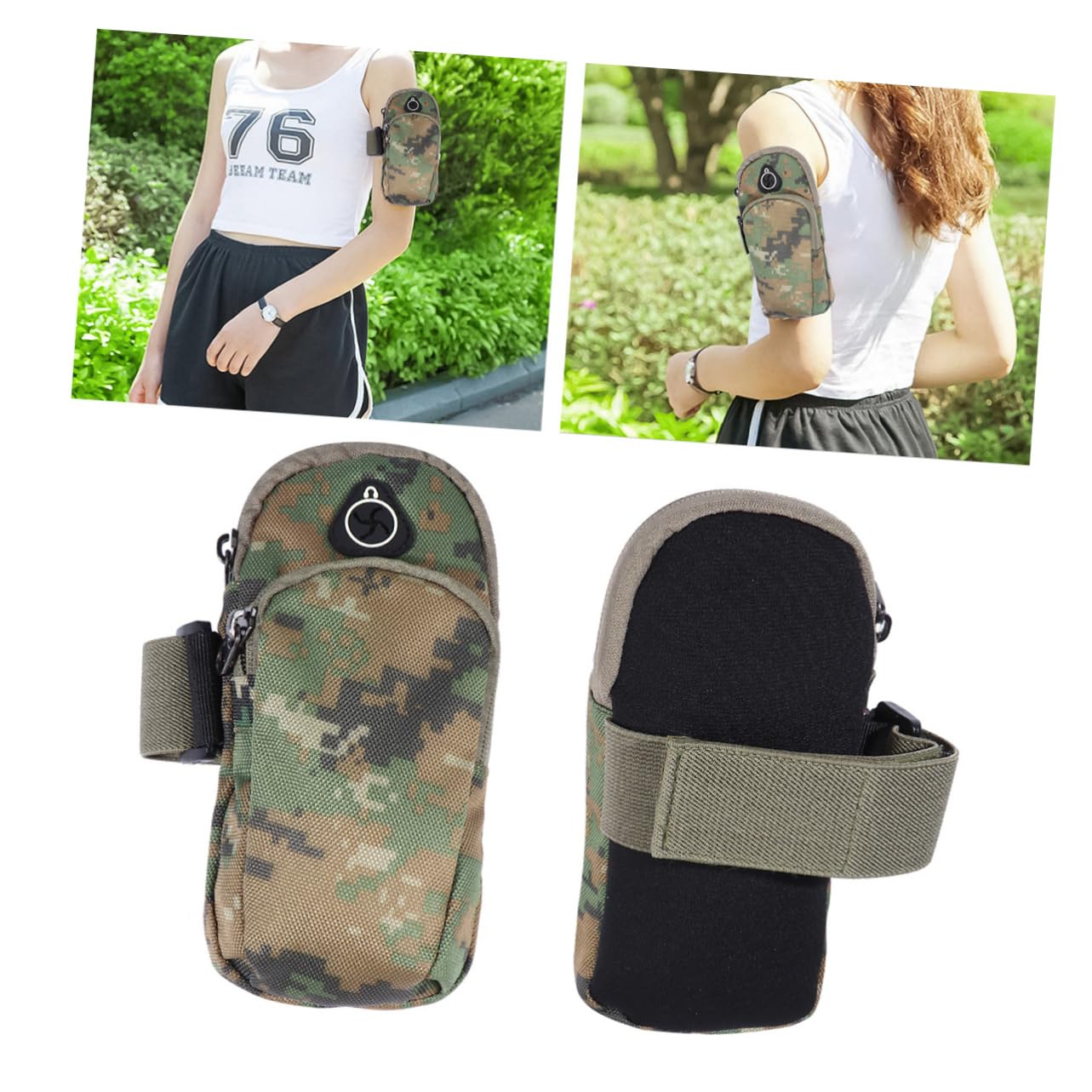Angoily 3 Piezas Bolsa De Brazo para Teléfono Móvil Al Aire Libre Bolsa De Bandas De Brazo para Hacer Ejercicio Soporte para Teléfono Deportes Tela Oxford Corriendo Brazalete Hombre