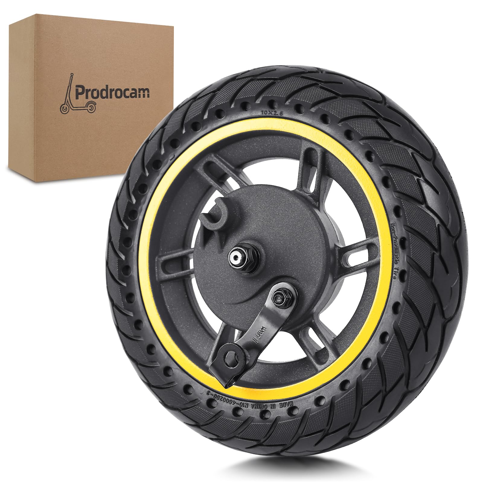 Pneumatici completi per Segway Ninebot Max G30D G30D2 G30E G30P G30LP F40, mozzo ruota anteriore con pneumatici solidi e freno ruota