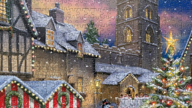 Amazon.com: Buffalo Games Winter Village Festival 2000 Piece