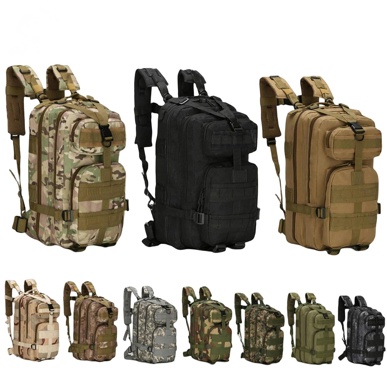 TEidea Zaino da Viaggio 30L di Zaini Sportivi E per Esterni di Grande capacità di Grande capacità per La Borsa da Caccia per Campeggio per Trekking per Trekking