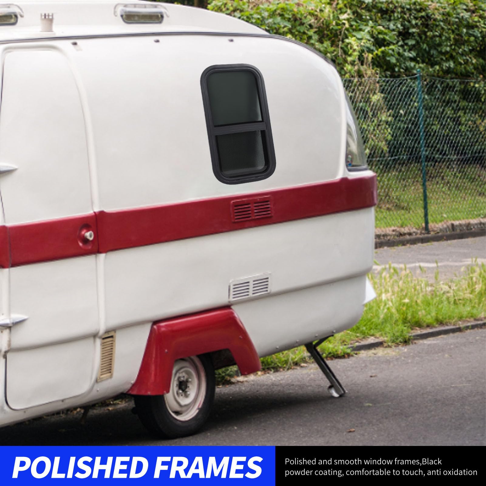 Okna Przesuwne do Pojazdów Kempingowych Przesuwne Poziome Okno do Pojazdów Kempingowych Wymiana Okna 12x24 Cale 340x643 Mm Rama Aluminiowa Szkło Ha