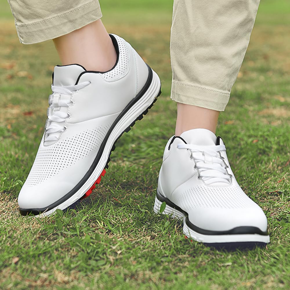 Zapatos de Golf Sin Clavos Transpirables Al Aire Libre para Hombres para Hombres y Mujeres