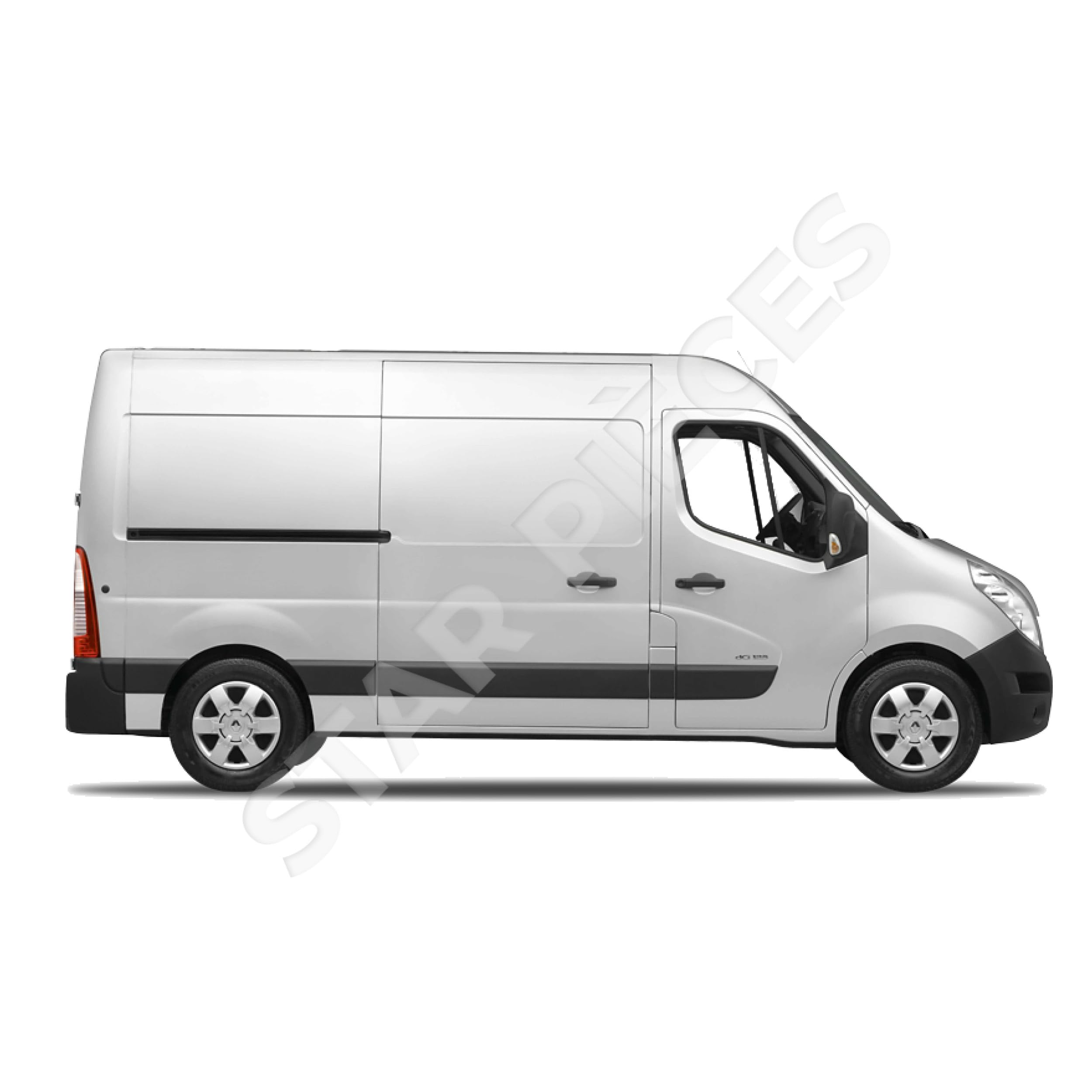 3 rodillos puerta corredera compatibles para Master 3, Movano B, Nissan NV400 (desde 2010) guía rodillos puerta lateral – Guía SUPERIOR - CENTRAL - INFERIOR